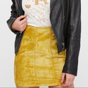 Free People Modern Femme Velvet Skirt 4